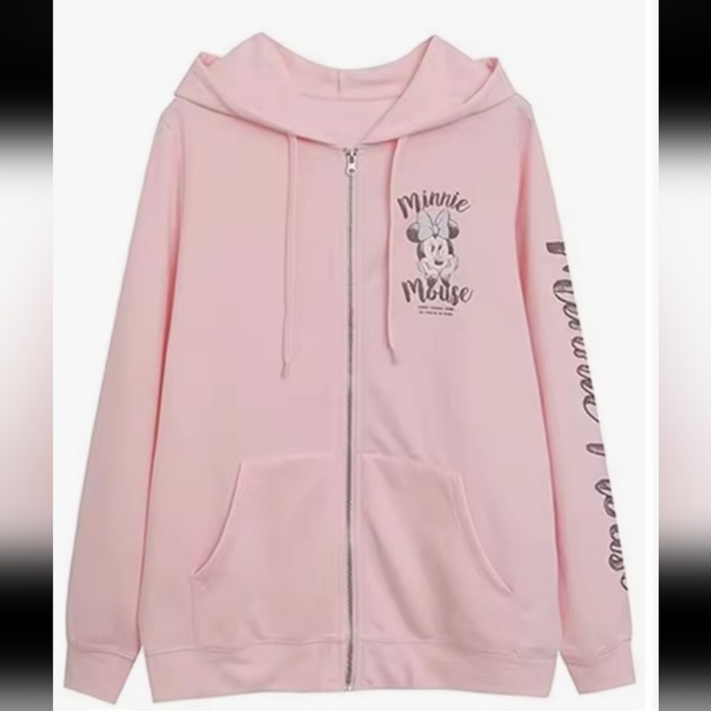 Disney Minnie Mouse Zip Hoodie/ SZ.-L